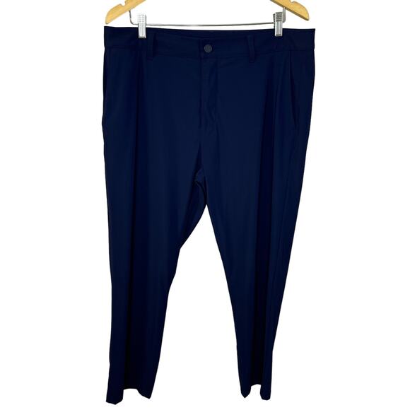 Rhone Resort Pant Navy Stretch Commute Business Casual Travel Men's 36x28 - Picture 2 of 13